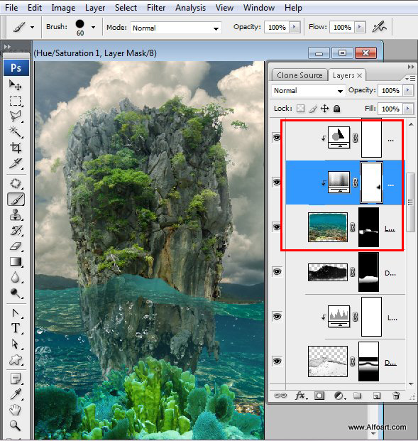 Message in a Bottle, bottle splashing in waves, Rough Water Surface, copy space, james bond island, close up of water wave, bubbles, tropic landscape, sea, ocean corals, seascape photomanipulation.